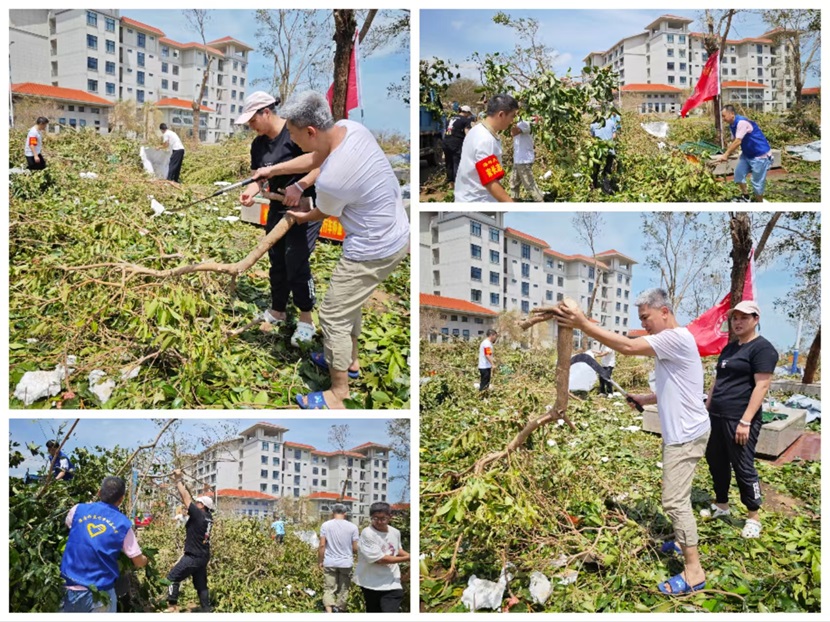 风雨过后，即是晴天：附小人全力恢复校园正常秩序