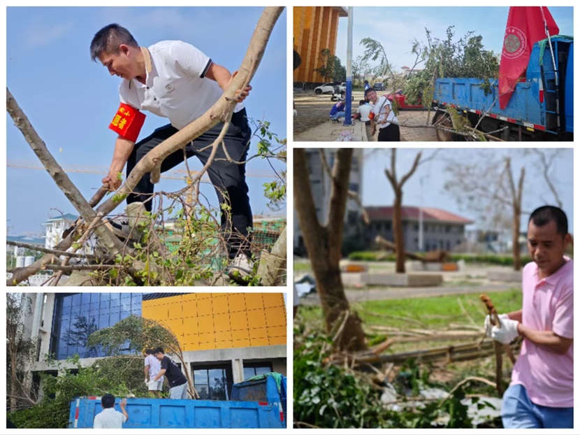 风雨过后,即是晴天:附小人全力恢复校园正常秩序