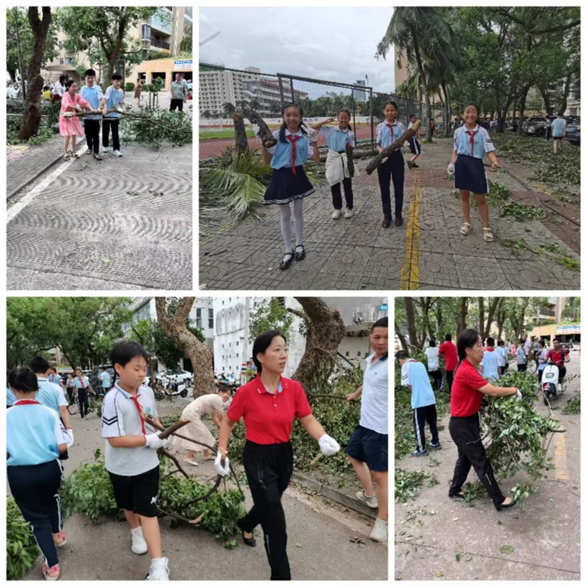 风雨过后,即是晴天:附小人全力恢复校园正常秩序