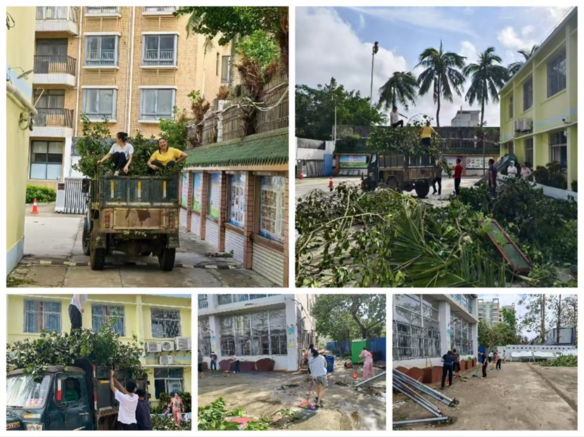 风雨过后,即是晴天:附小人全力恢复校园正常秩序